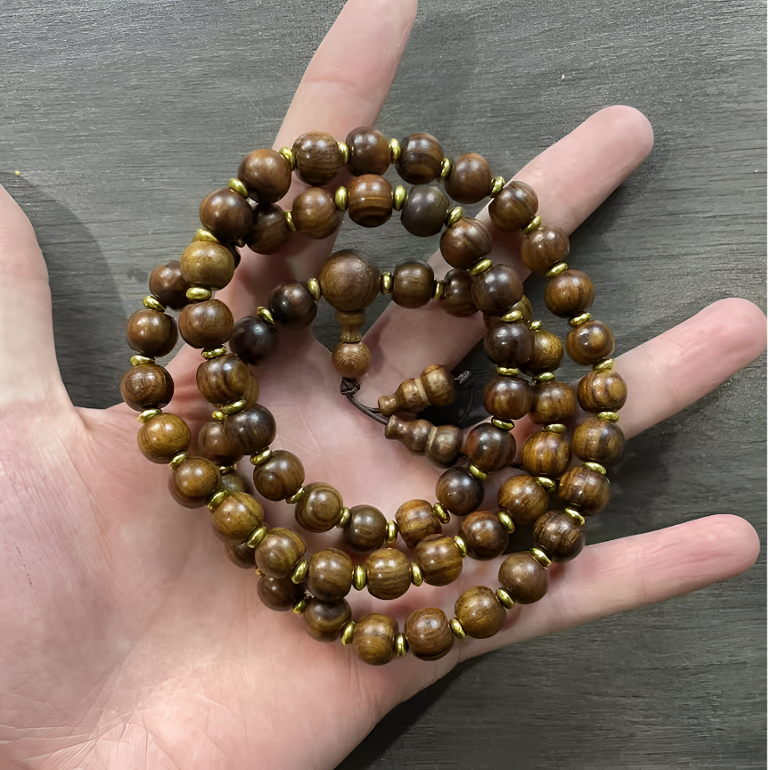 A117黑花梨卡0.9多圈长串(木质类手串沾水不退）