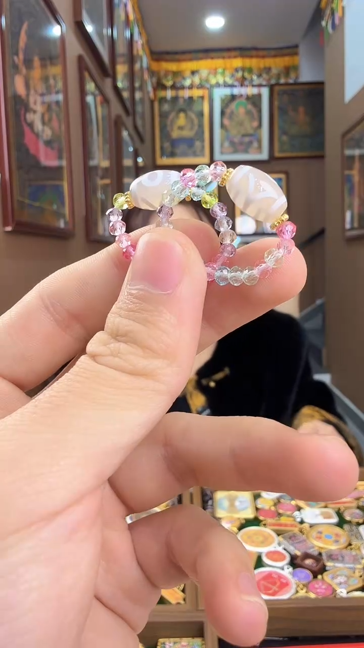 吊坠天珠贵人戒指