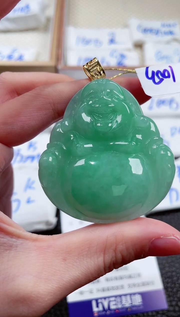 【闪购商品】翡翠颈饰18K金镶嵌000019603