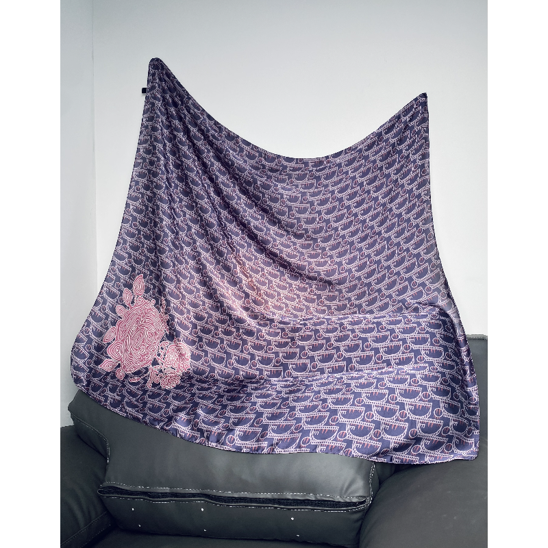 100新款夏季百搭杭州丝绸丝巾110*110#3101