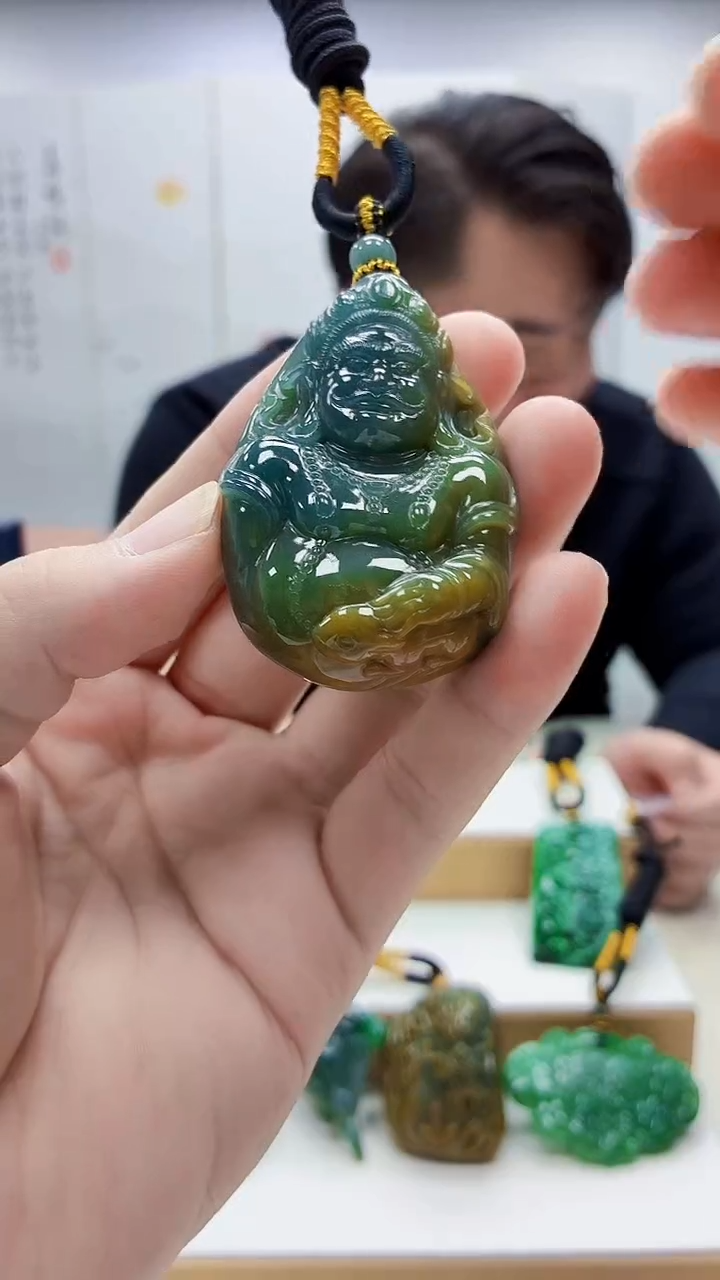 未镶嵌定制翡翠5060bb-毛货挂件13