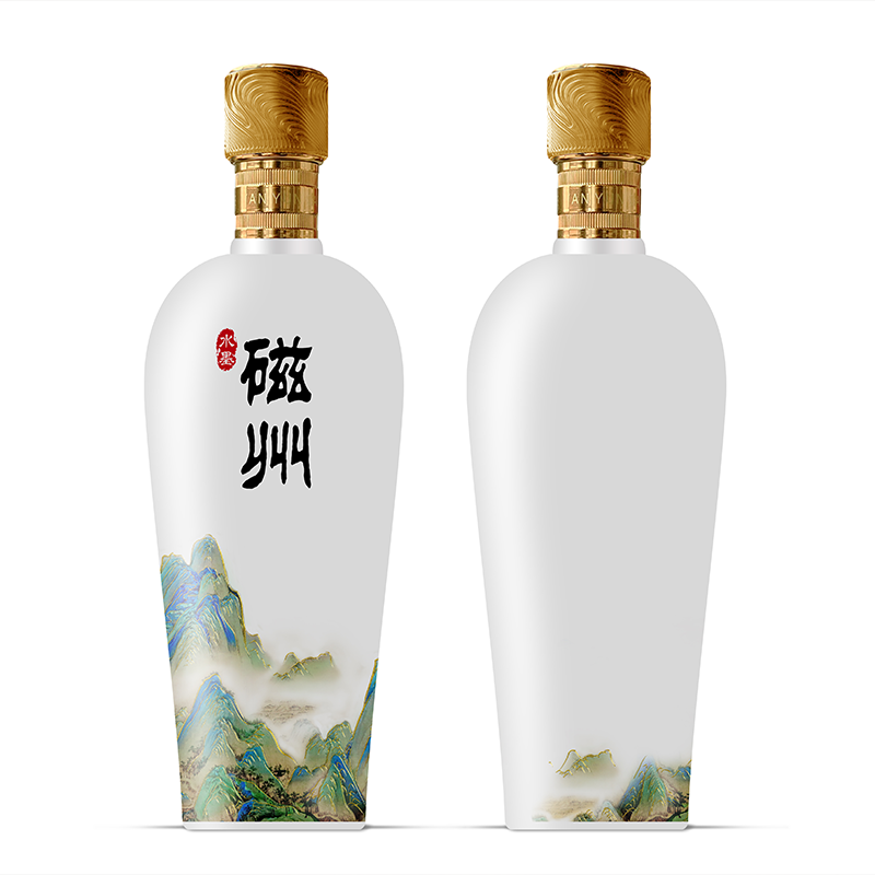 磁州万里河山白酒酒瓶一箱4瓶
