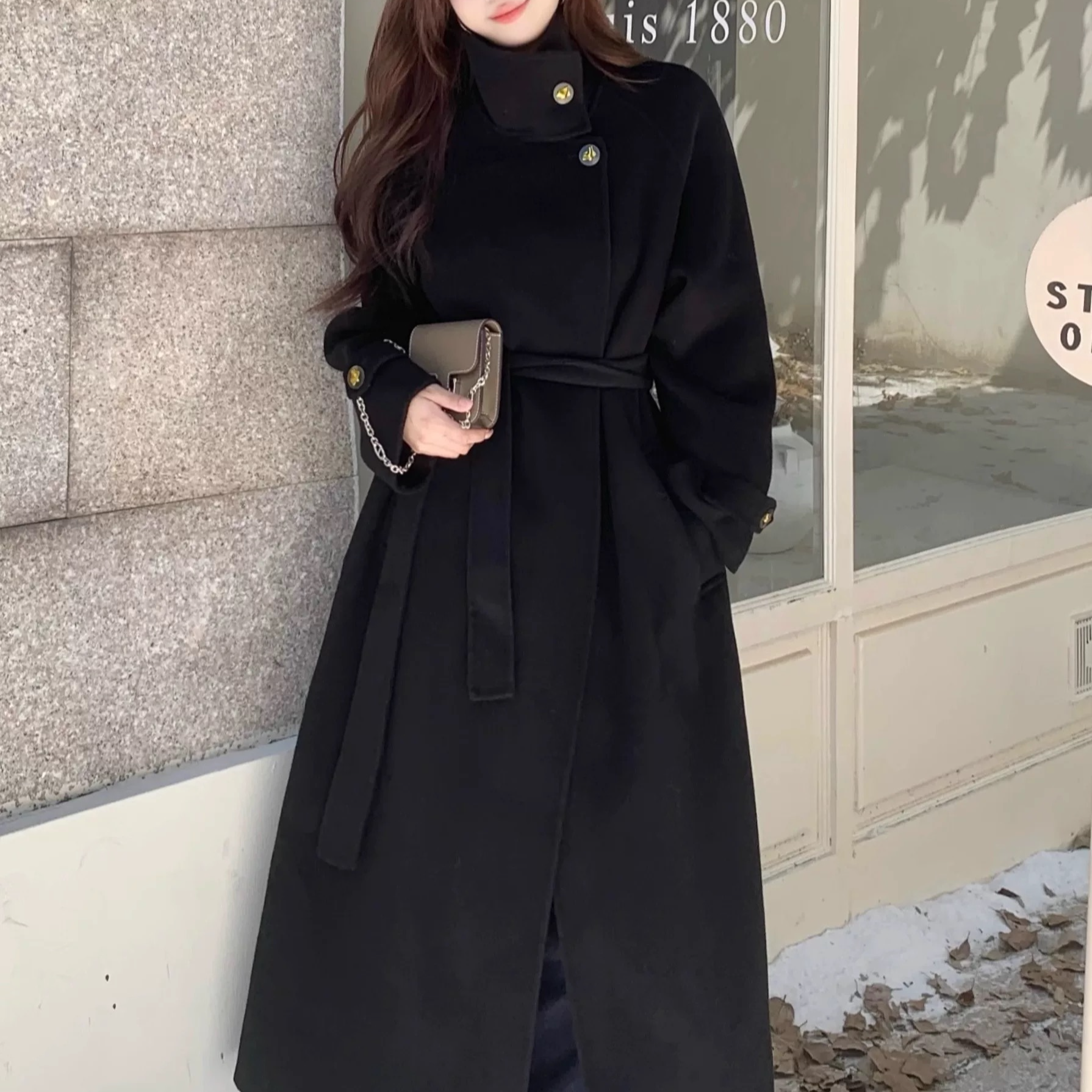 【CC宠粉专属】高级感韩版加厚气质长款显瘦双面大衣