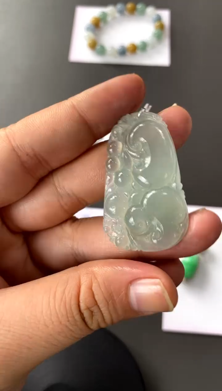 【闪购商品】定制翡翠未镶嵌如意