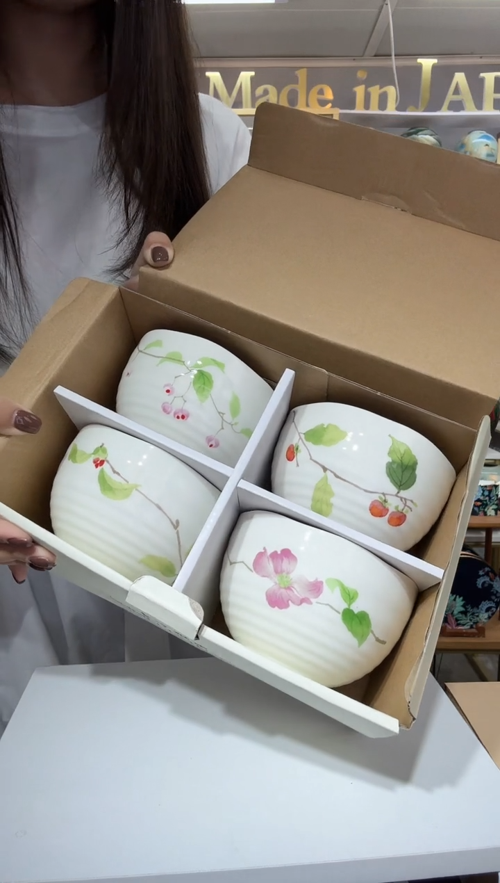 陶瓷东烧饭碗12cm4件套