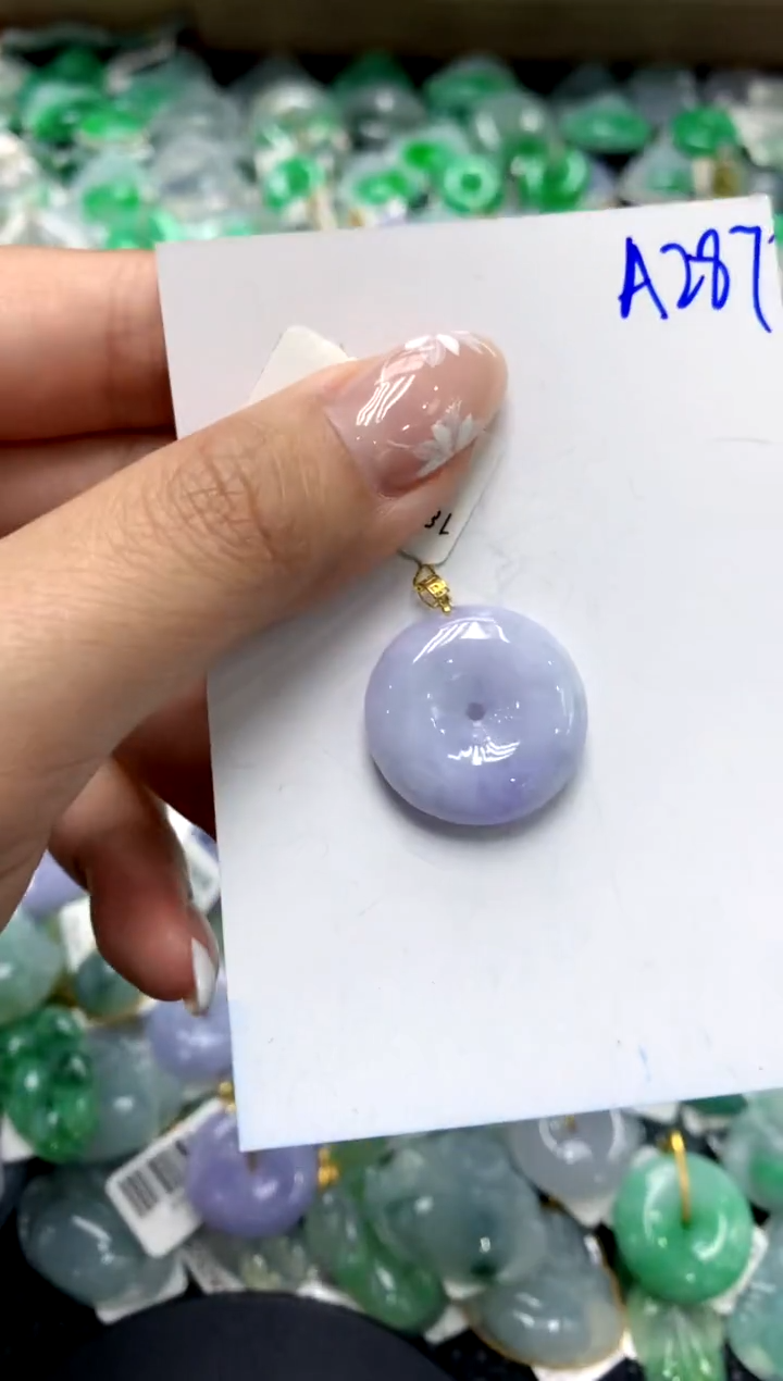 【闪购商品】翡翠颈饰18K金镶嵌111111111111111111