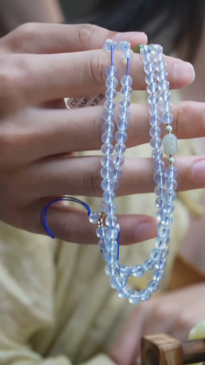 海蓝宝石颈饰未镶嵌Y56