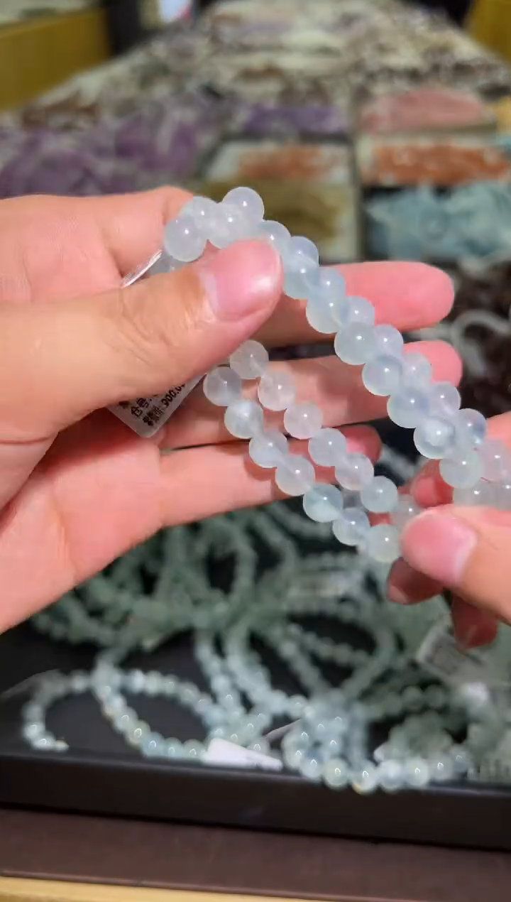 【闪购商品】水晶手串未镶嵌海蓝宝8m(多样性发其一）