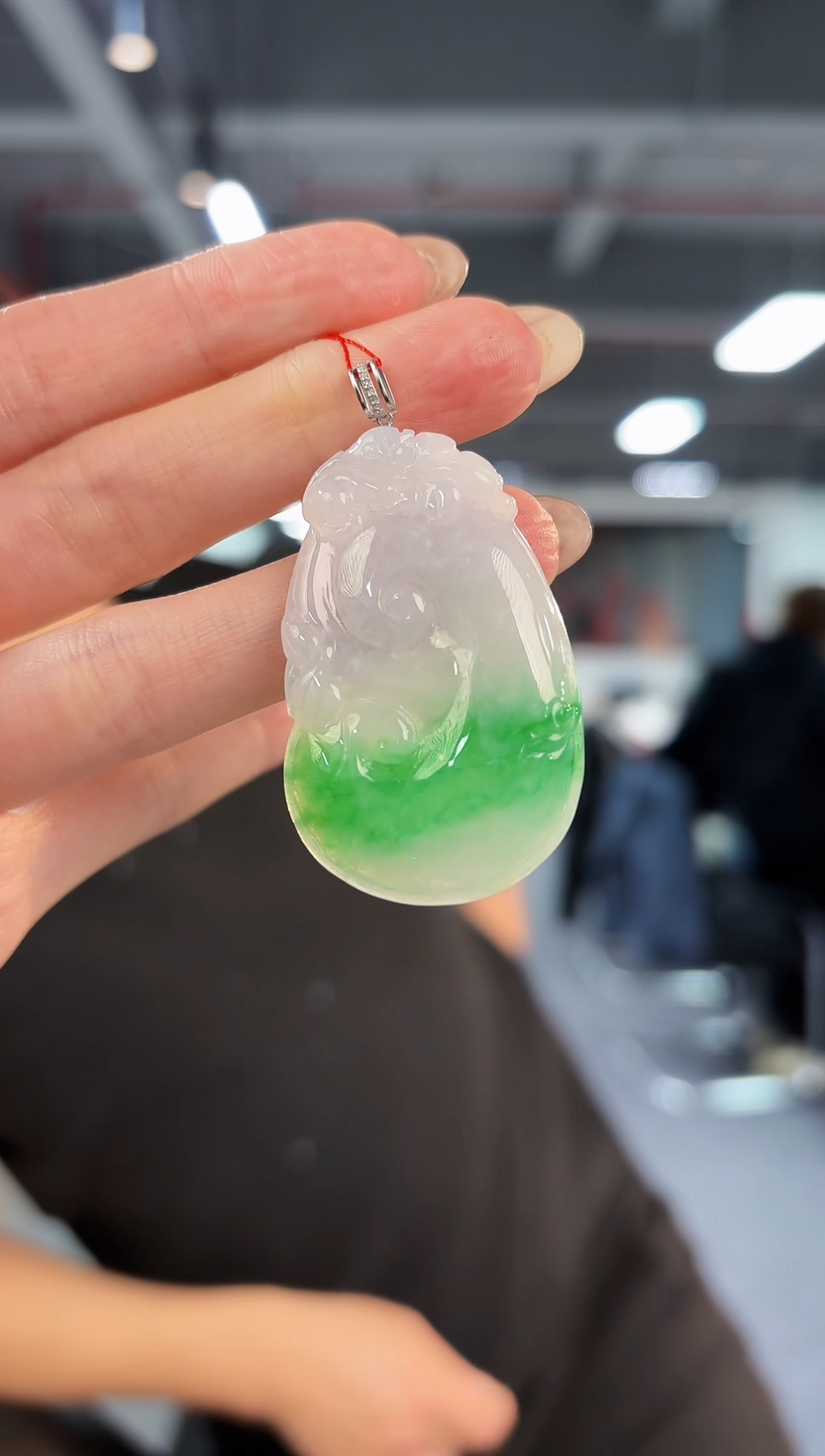 【闪购商品】翡翠颈饰18K金镶嵌缅料A货/支持复检/一件