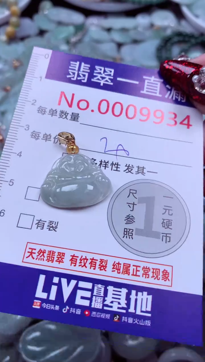 吊坠(不含链)未镶嵌翡翠9934