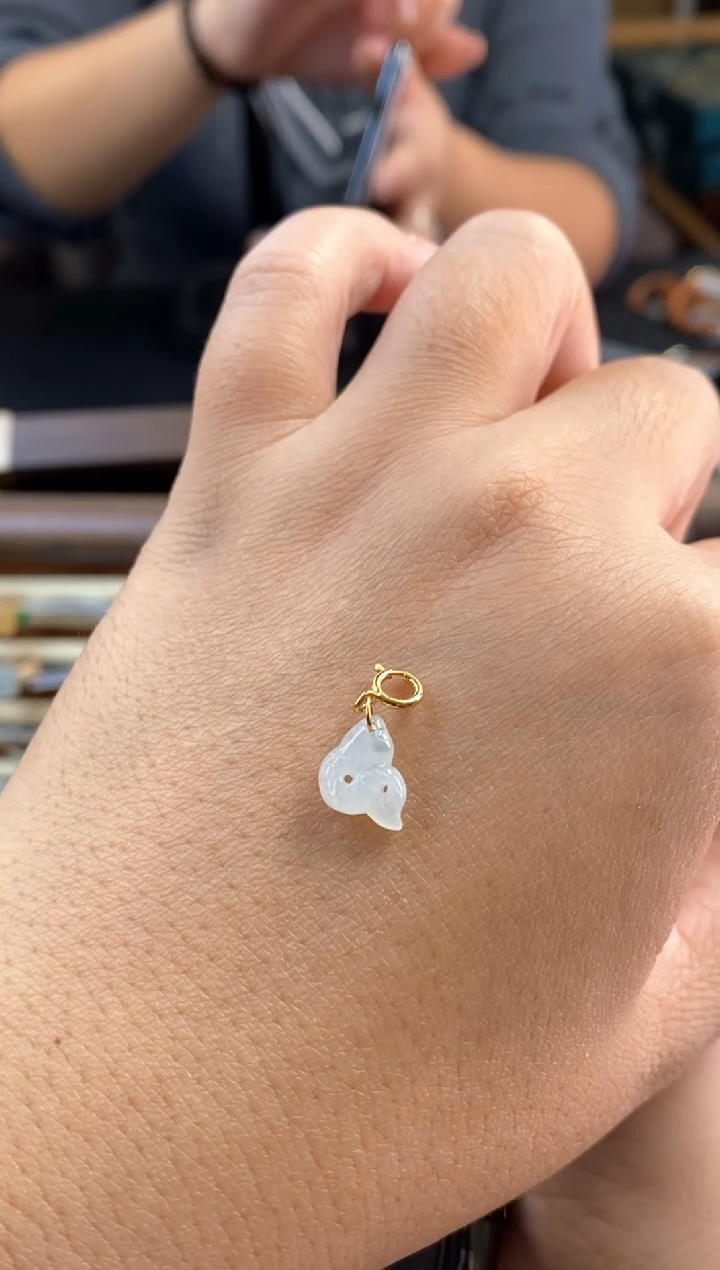 颈饰银S925镶嵌翡翠表****行12837