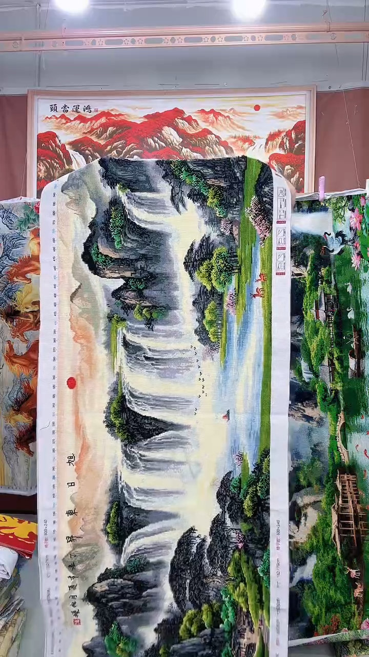 棉旭日东升十字绣