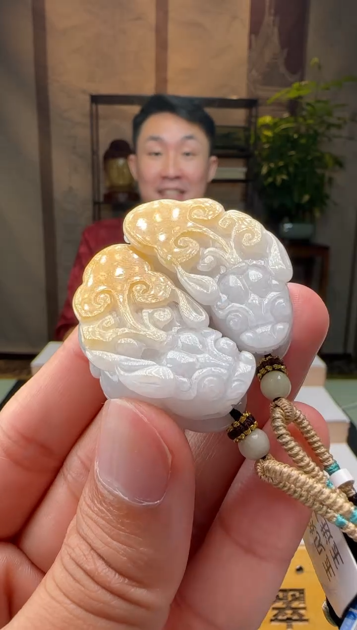 颈饰未镶嵌翡翠一对XM@@60B7J19124