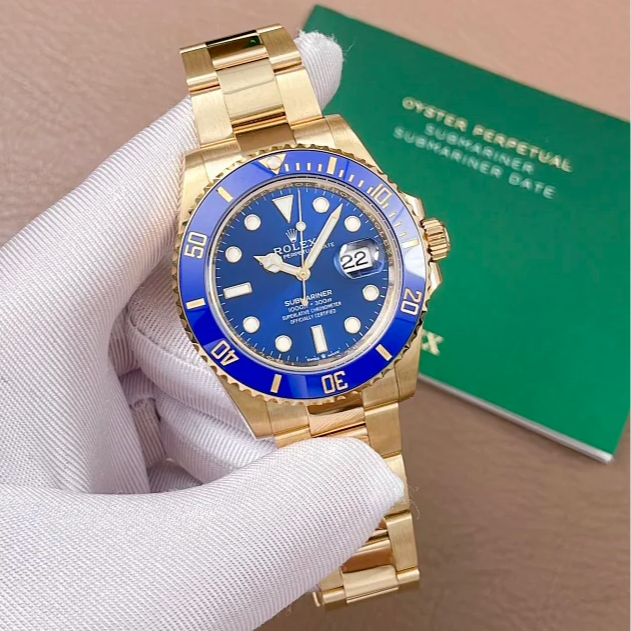 95新 Rolex/劳力士 126618卡22年劳力士全金蓝男表R0G33