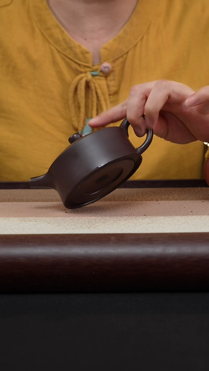 【闪购商品】紫砂茶壶周盘-老紫泥-MH-1606