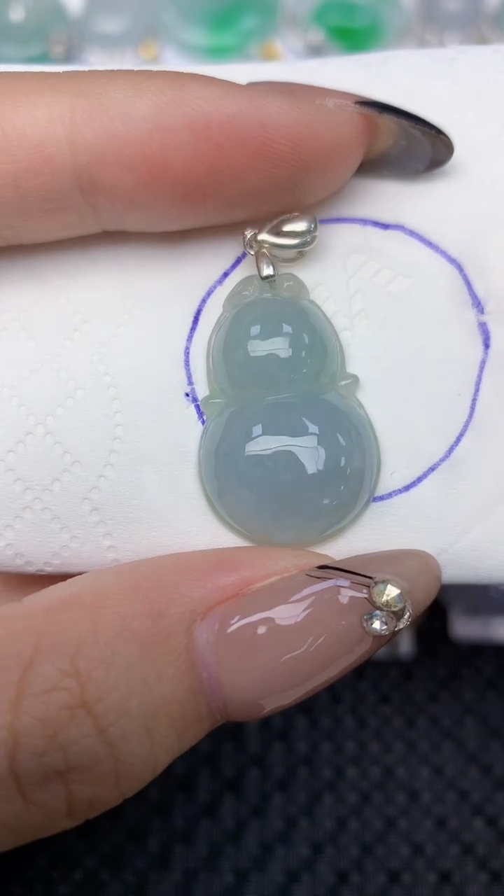 颈饰未镶嵌翡翠天然缅甸翡翠a货百元以上9元证书费自理