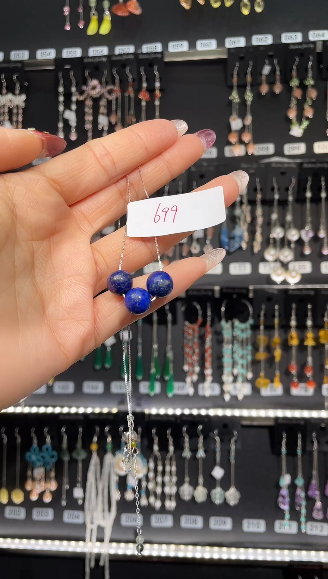 【闪购商品】紫晶耳饰银S925镶嵌银钩银链699