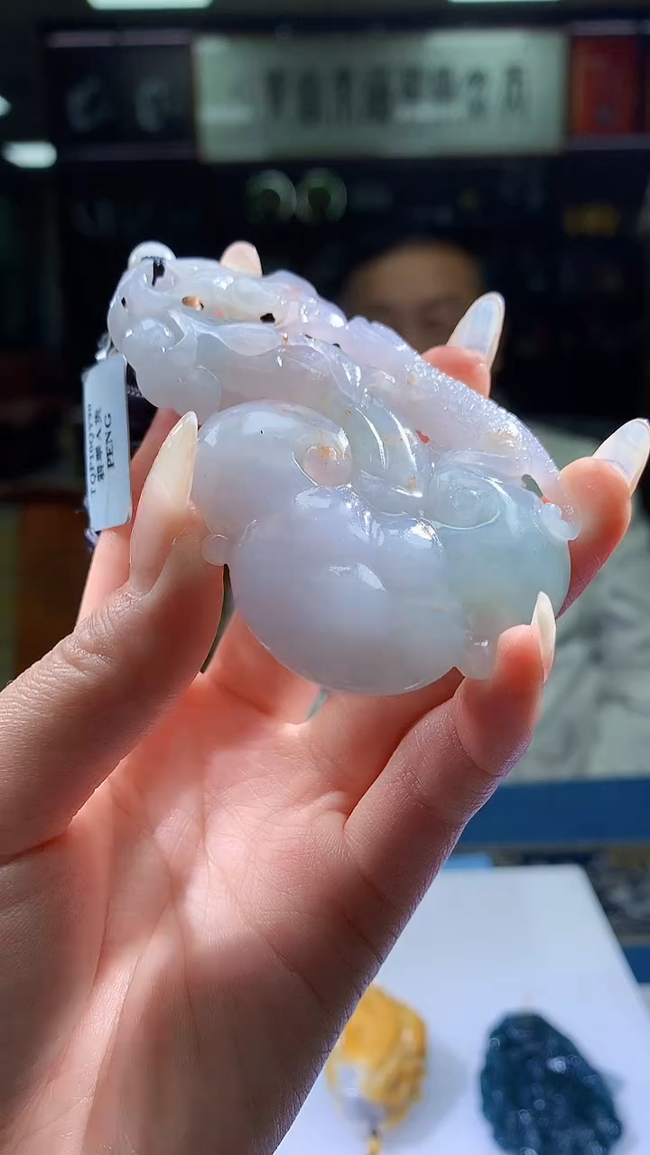 【闪购商品】定制翡翠未镶嵌8056jj-毛货挂件77