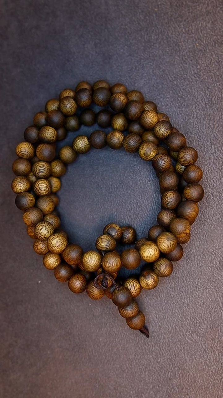 手串沉香沉香手串乌身圆珠多圈8mm21g多样性发其一