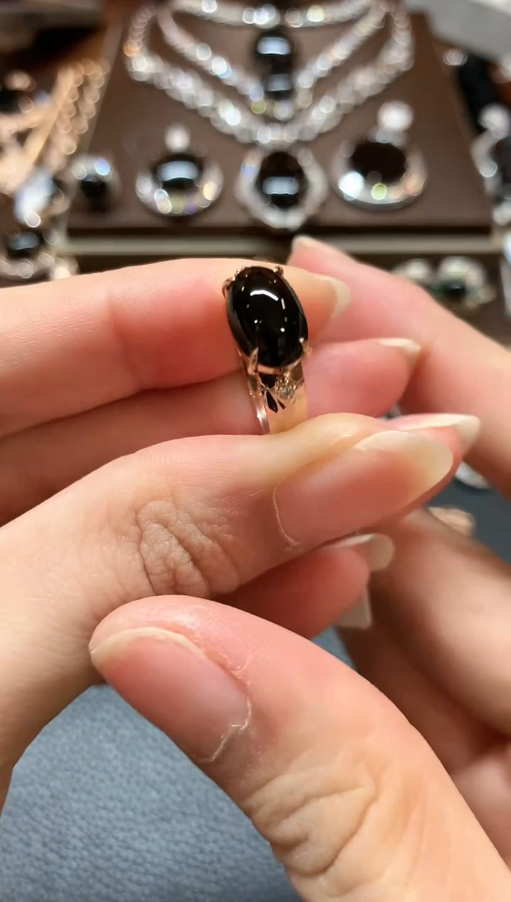 【闪购商品】翡翠戒指18K金镶嵌m25不退换