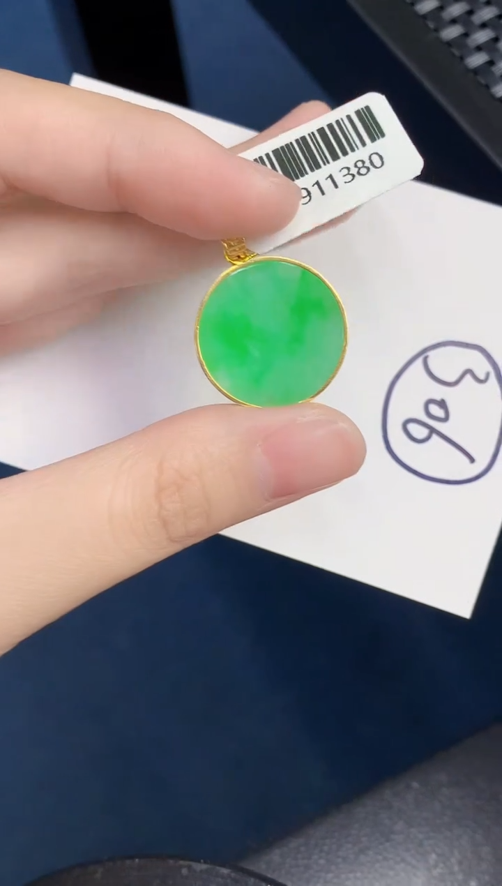 【闪购商品】翡翠颈饰18K金镶嵌000000000