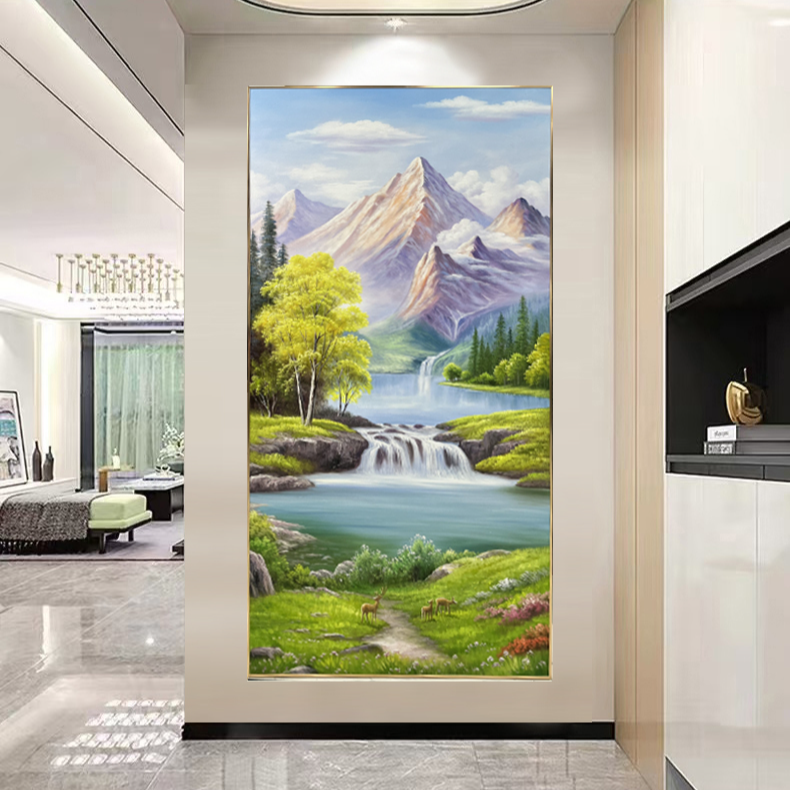 油画 玄关画 纯手工 支持尺寸定制