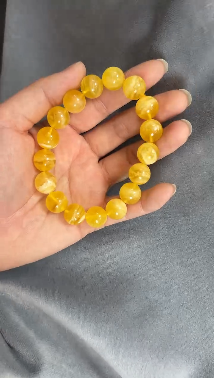 【闪购商品】蜜蜡裸石未镶嵌蜜蜡手串