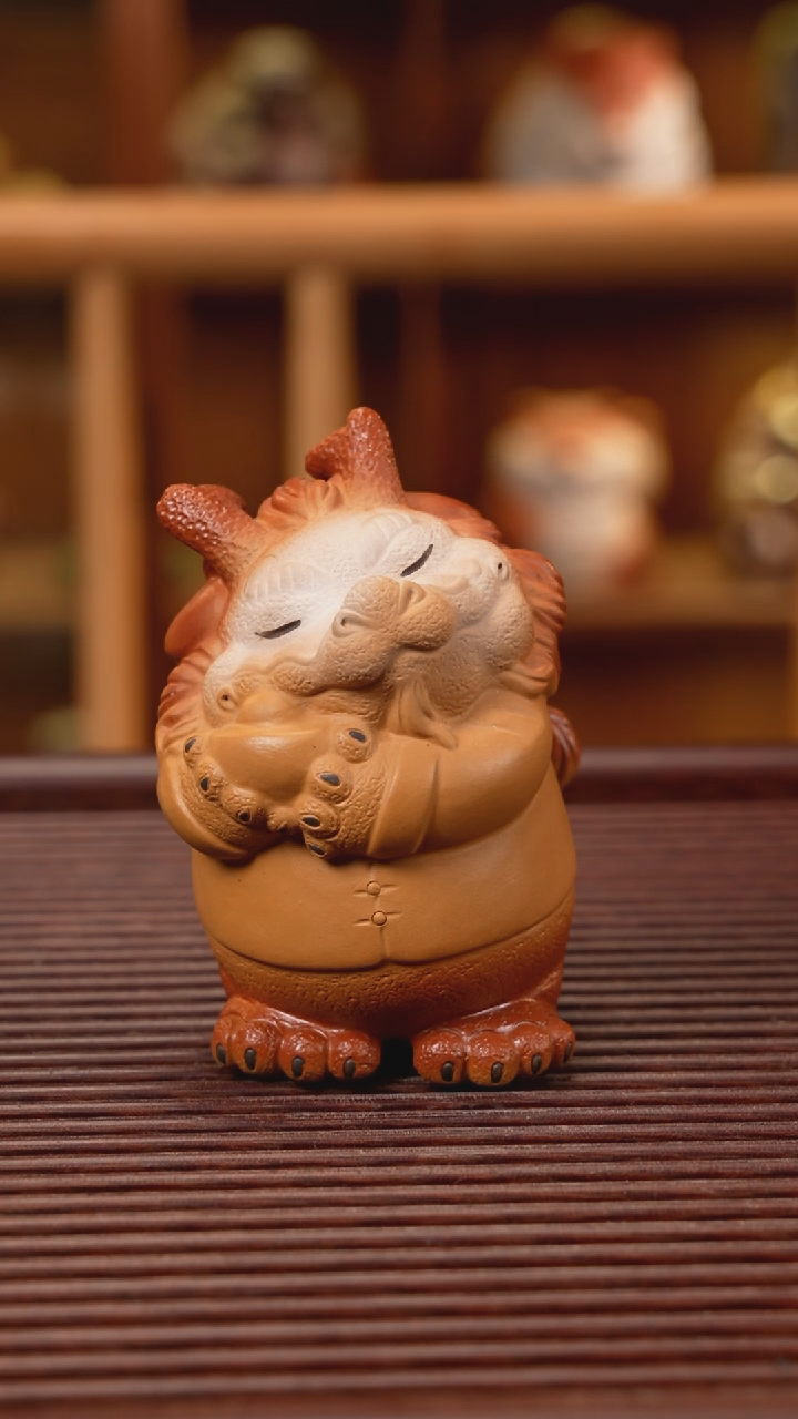 【闪购商品】紫砂茶宠小财迷龙