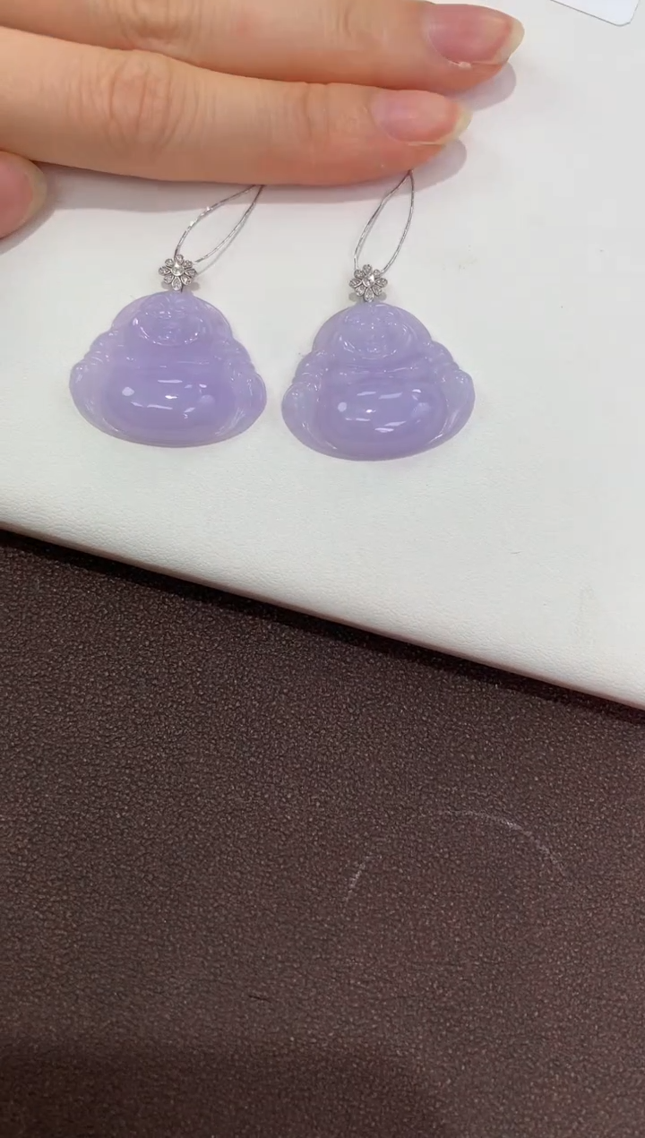 翡翠18K金镶嵌颈饰天然缅甸a货翡翠(多样性发其一