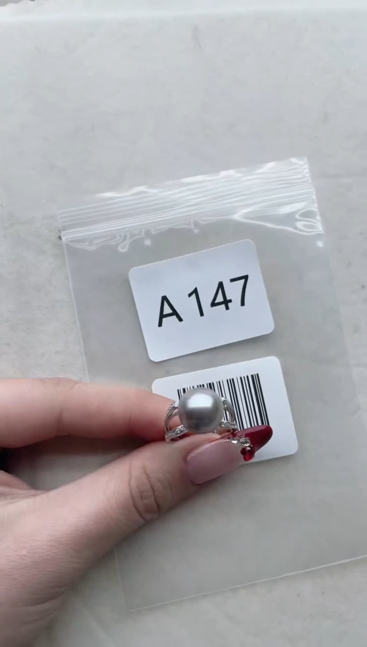 【闪购商品】海水珍珠戒指银S925镶嵌A147
