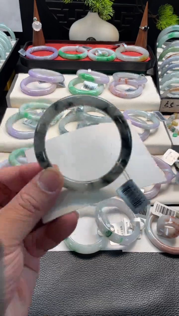 未镶嵌手镯翡翠121号链接 54圆条