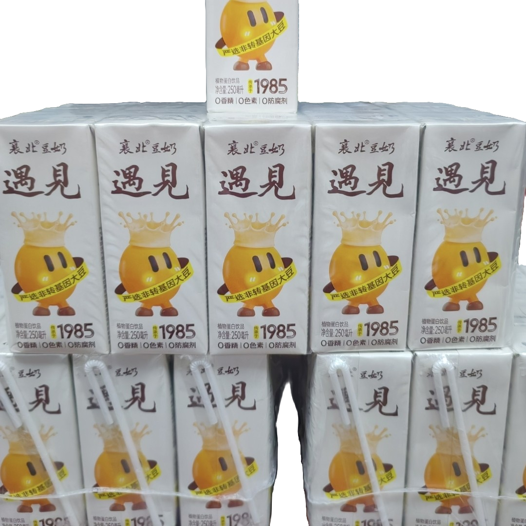 襄阳特产豆奶0香精0色素0防腐剂250ml秋冬加热营养早餐
