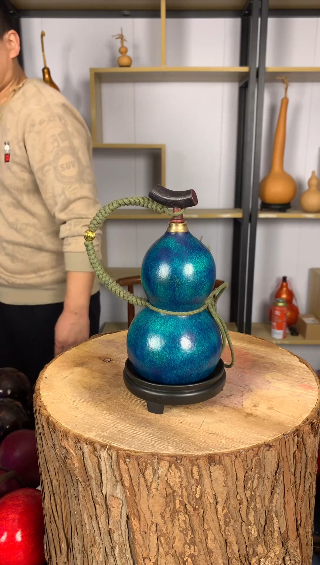 非遗大漆天然酒葫芦一物一拍