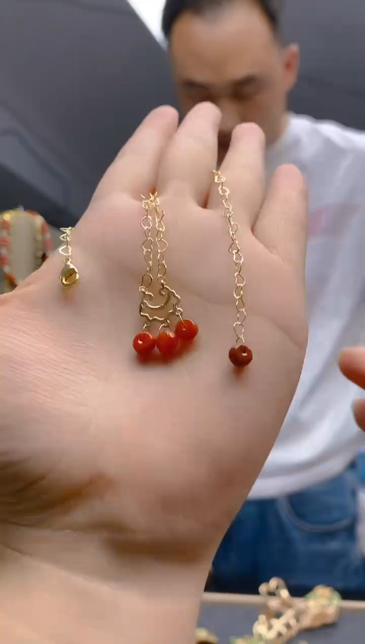 翡翠合金耳饰0276翡翠脚链