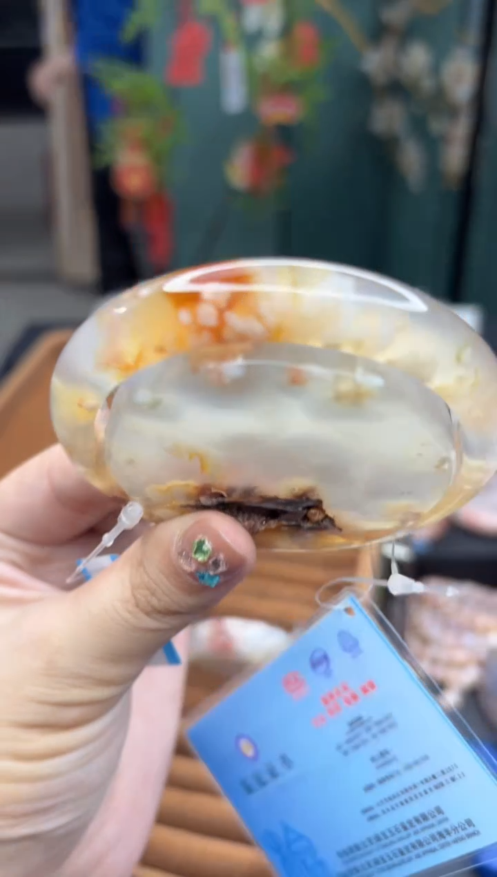 【闪购商品】石英质玉手镯未镶嵌244（60圈赠送镯心）