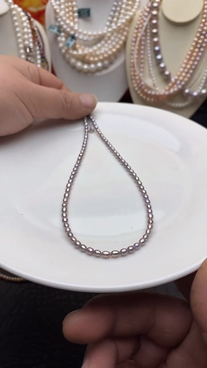 【闪购商品】淡水珍珠颈饰未镶嵌08卡3-4