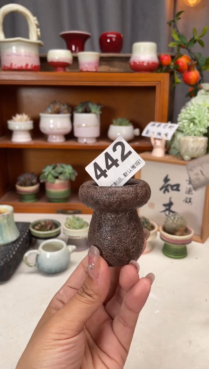 瓷片442知木小芳花盆