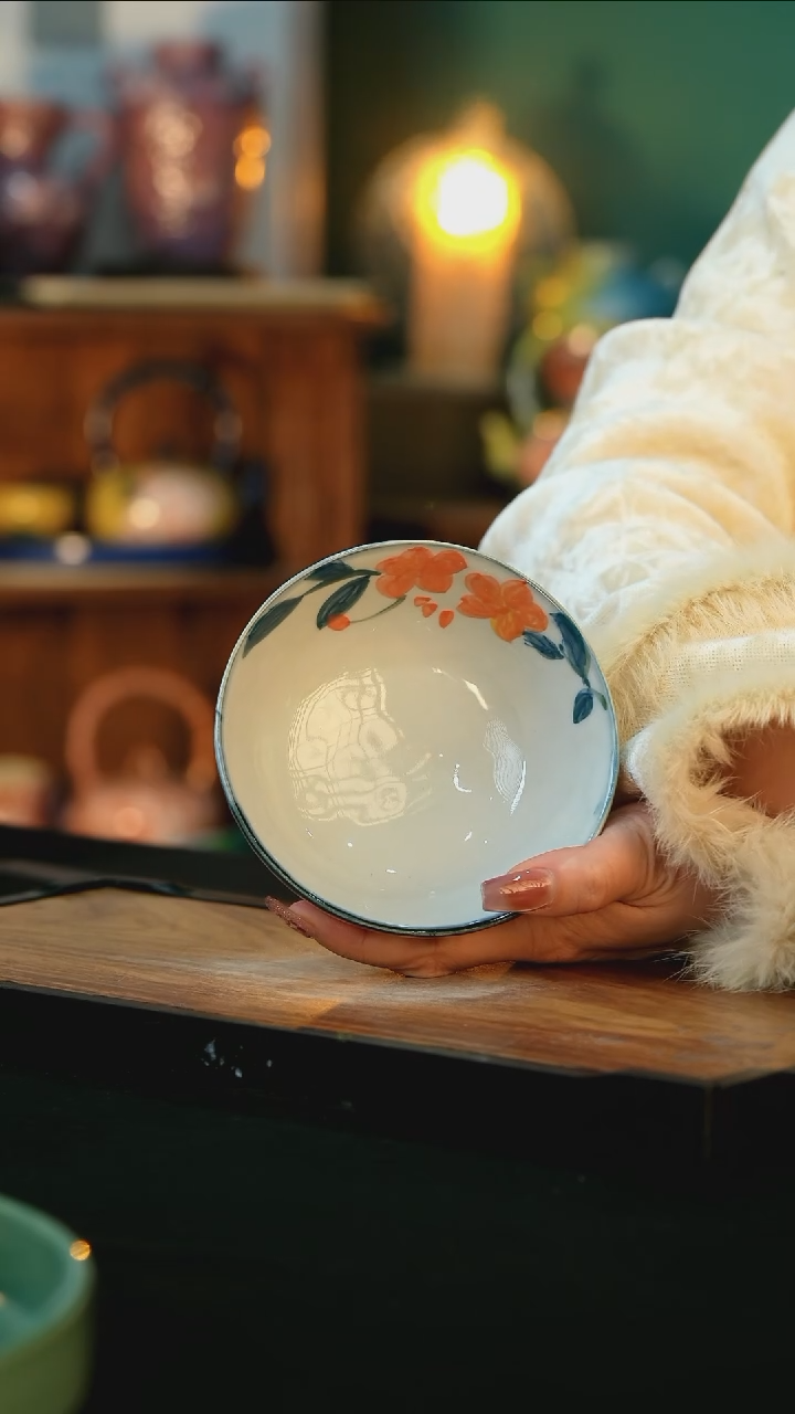 【闪购商品】杯手绘心瓷陶瓷浮力