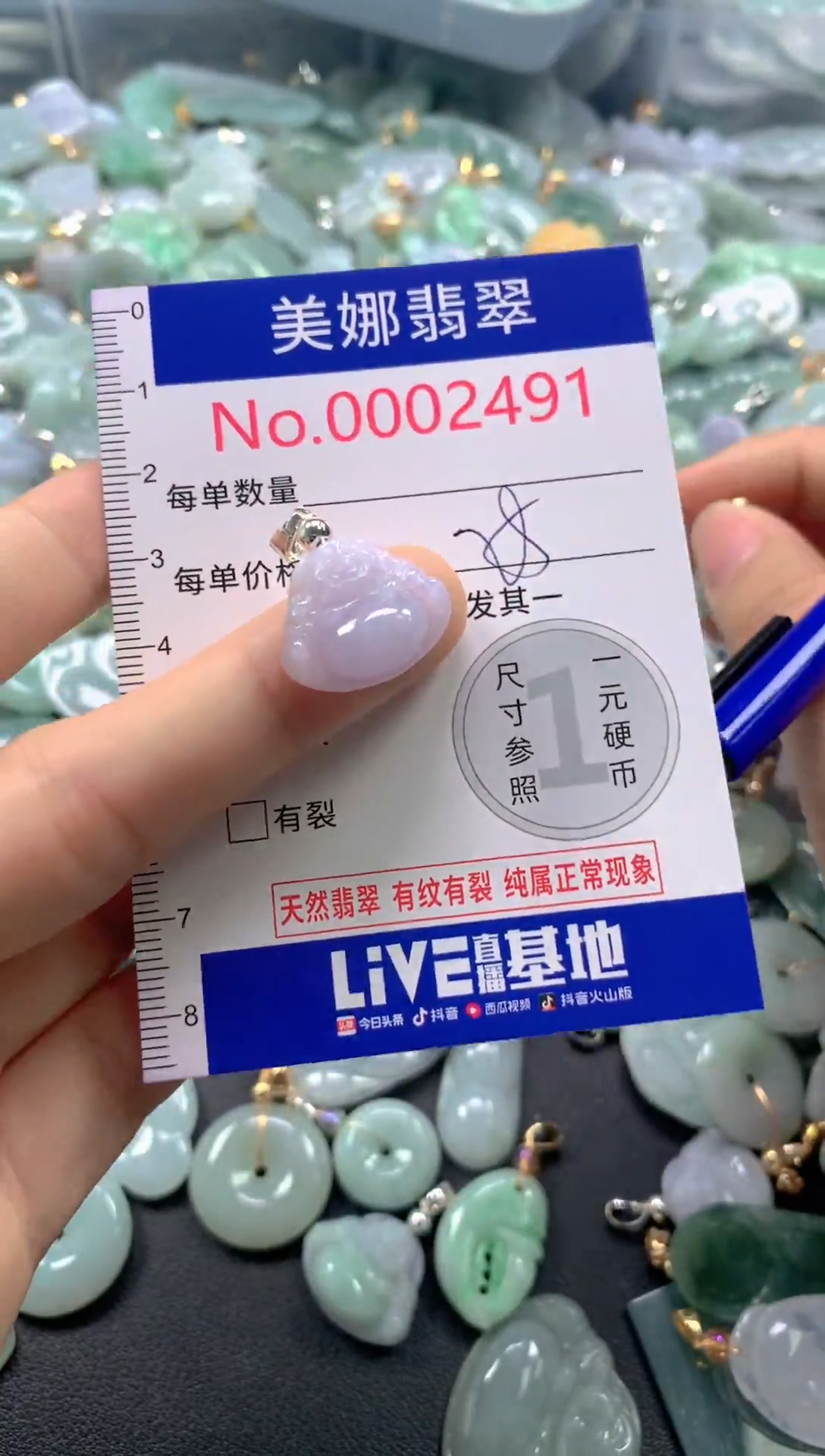 颈饰未镶嵌翡翠2491