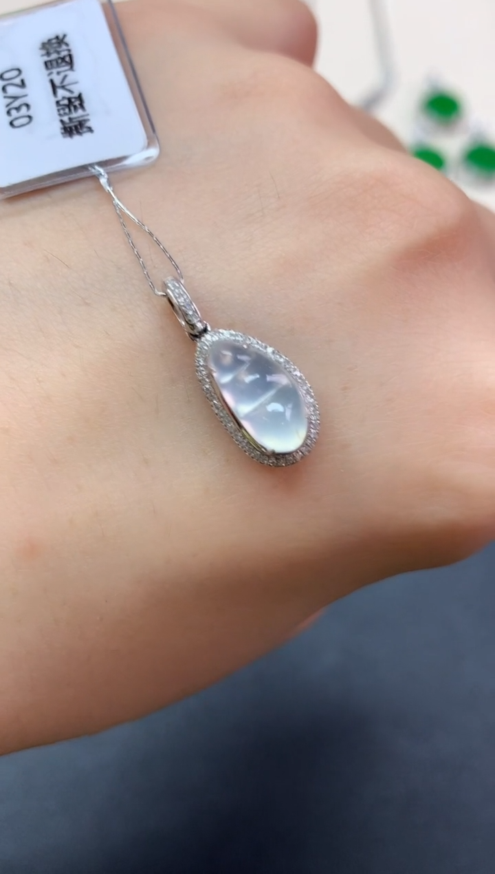 翡翠18K金镶嵌吊坠(不含链)吊坠(不含链)|1980+0