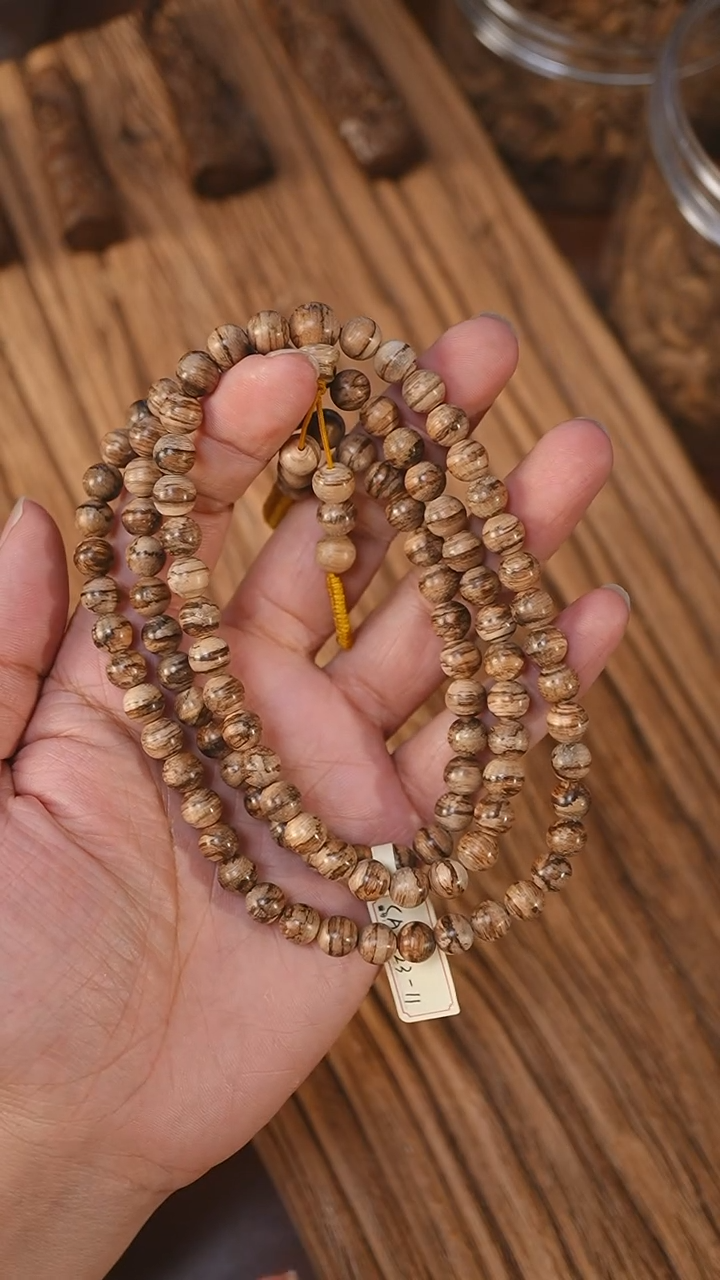 沉香手串达拉干虎纹0.76-16.5克ca1223