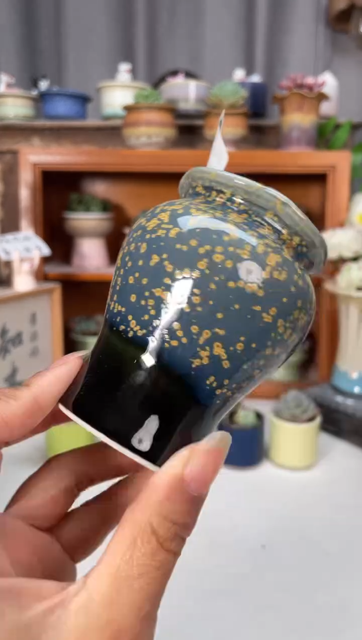 瓷片682知木小芳花盆