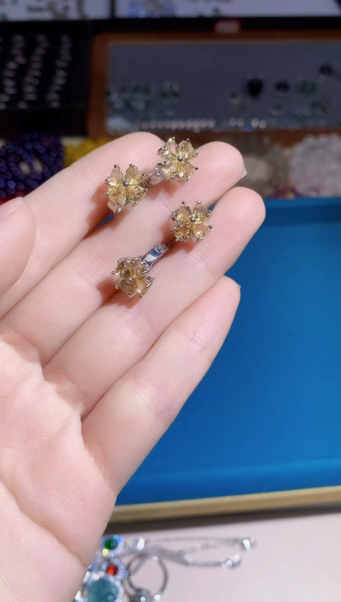 【闪购商品】水晶耳饰未镶嵌多样性 发其一  【28】