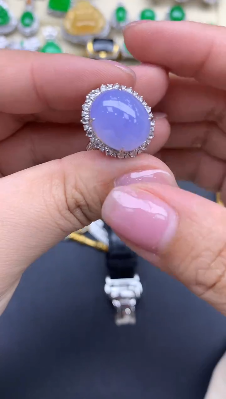 【闪购商品】翡翠戒指18K金镶嵌627--中国好珍宝