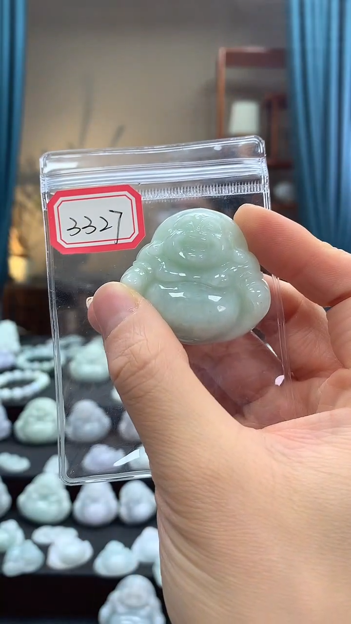 颈饰未镶嵌翡翠佛公3327