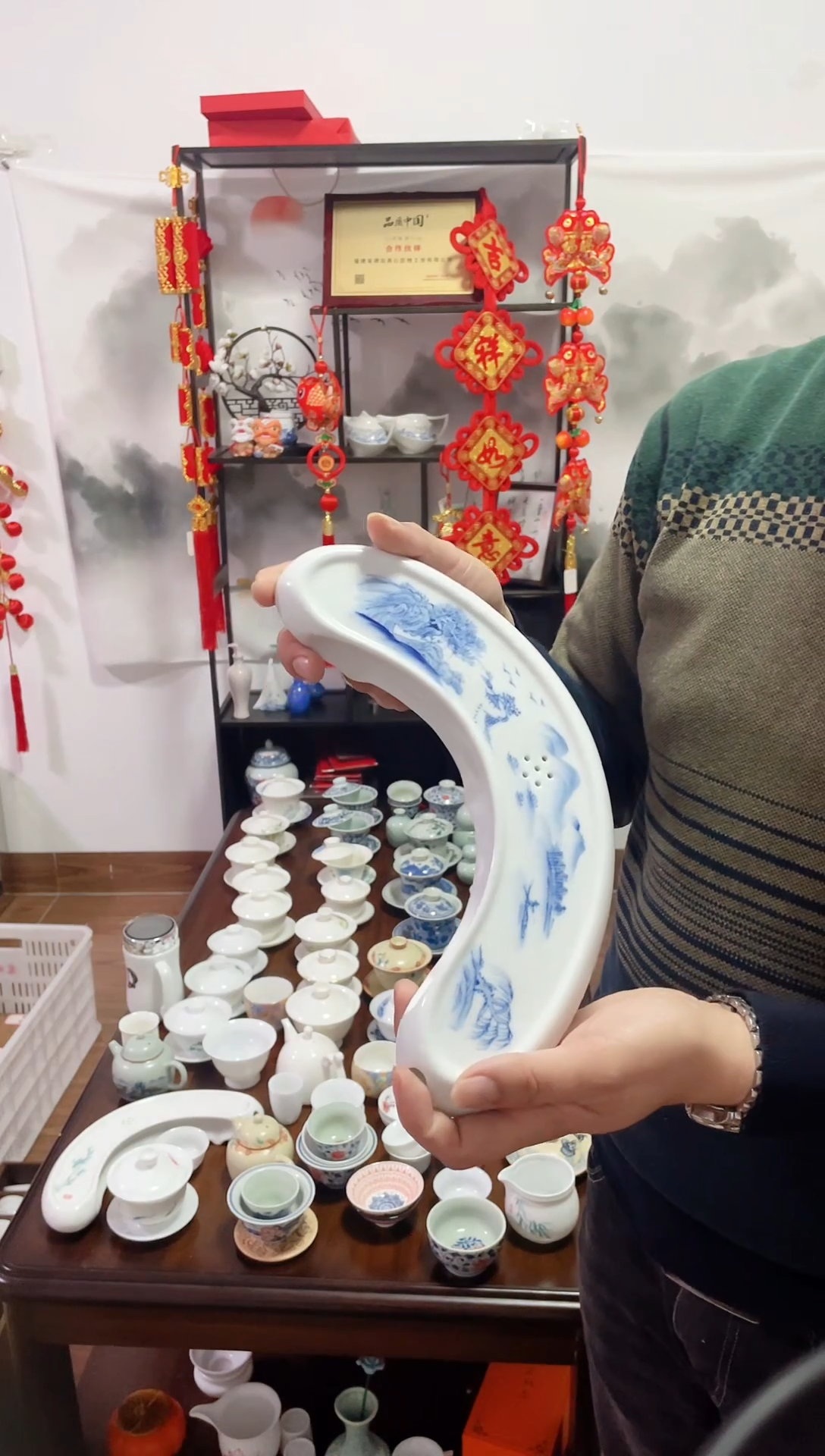 【闪购商品】【瓷心匠物】直播间福利专款山水茶盘