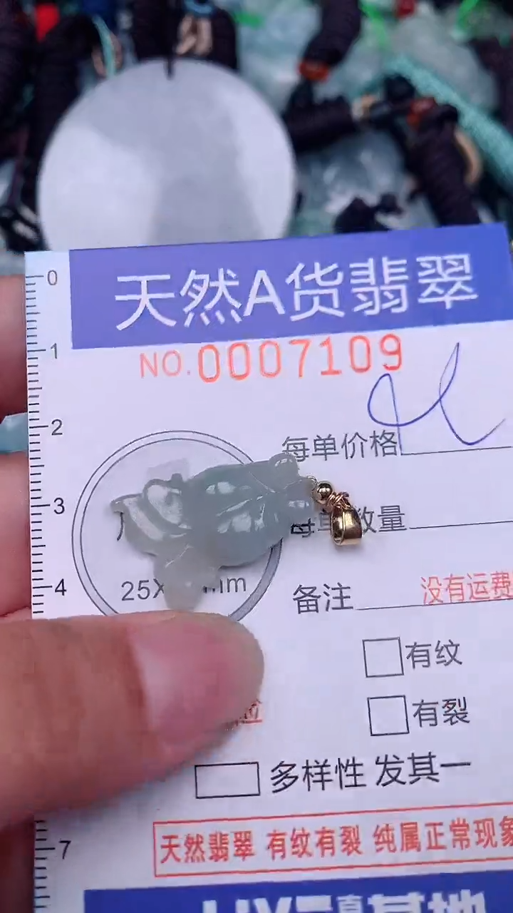 翡翠未镶嵌颈饰...0007109