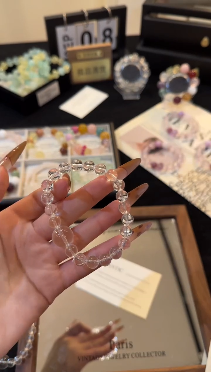 合金手链水晶白水晶x3295