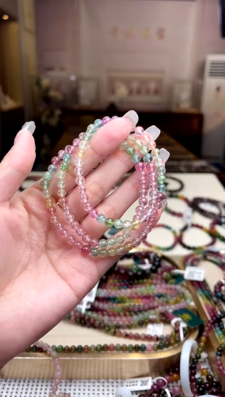 【闪购商品】碧玺/未镶嵌5mm+碧玺多圈多样性发货