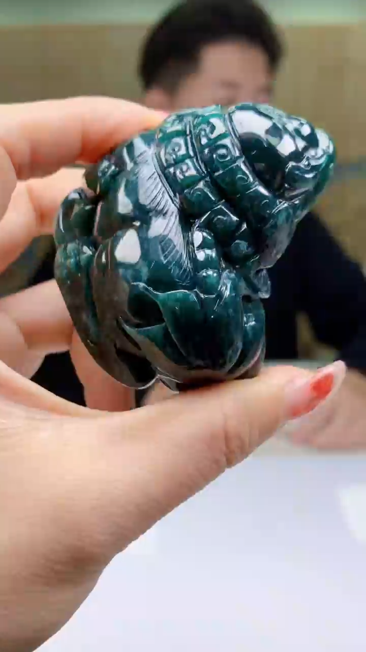 【闪购商品】定制翡翠未镶嵌4917ty-毛货挂件79